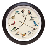 Reloj De Pared Original Para Pájaros Cantantes, 13 Pulgadas