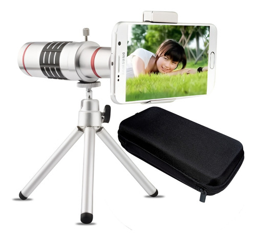 Lente Telescopio Con Soporte De Celular 18x 