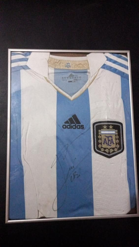 Camiseta Seleccion Argentina adidas Firmada Por Messi 