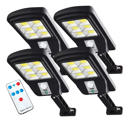 Pack Focos Solar Exterior Luz Led Lampara Sensor Movimiento