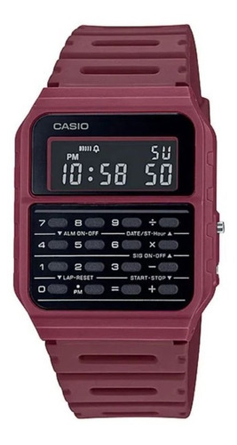Reloj Casio Vintage Calculadora | Ca 53wf 4bdf - 3208 Color De La Malla Bordo (4bdf) Color Del Fondo Negro