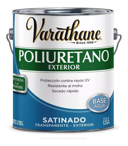 Protector De Maderas Varathane 281912 Exterior Agua 3.785l