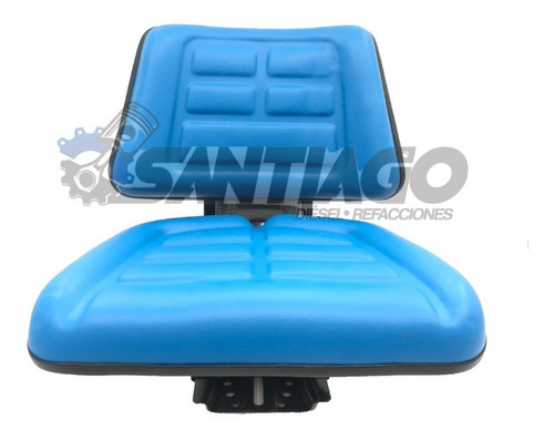 Asiento Universal Para Tractor Color Azul Sin Codera