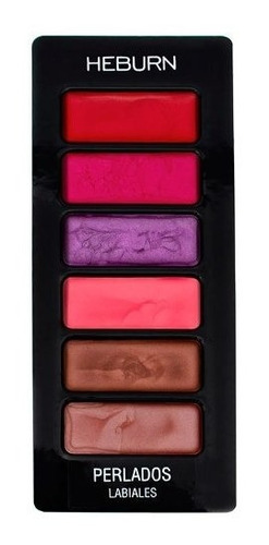 Heburn Paleta Labiales Perlados Maquillaje Profesional 941