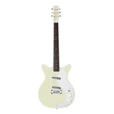 Guitarra Eléctrica Danelectro 1959 Guitars '59m Nos+ Shorthorn De Abeto Aged White Poliéster Con Diapasón De Granadillo Brasileño