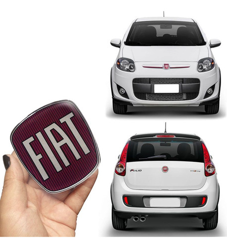 Emblema Dianteiro E Traseiro Fiat Palio Sporting Resinado