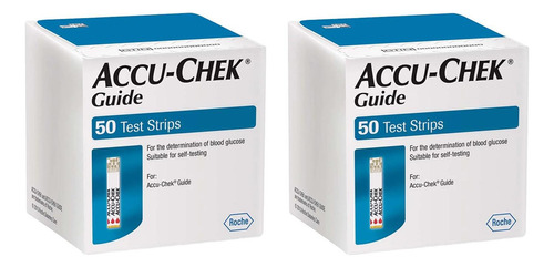 Pack - 2 X 50 Cintas Accu Chek Guide - D1