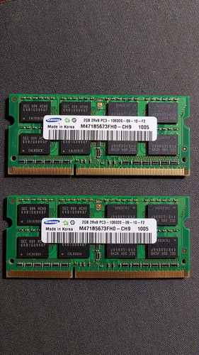 Memoria Sodimm Ddr3 2gb 1333mhz Samsung