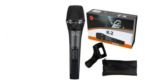 Microfone Kadosh K-2 Dinâmico Cardióide Preto