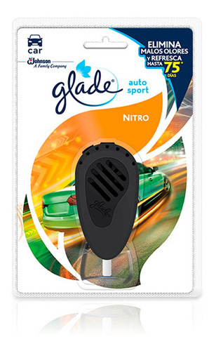 Ambientador Nitro Glade Auto Sport Unidad Electrica