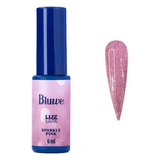 Esmalte Em Gel Sparkle Pink Bluwe Coleção Luz 6ml