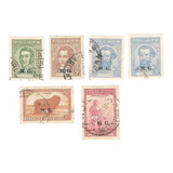 Lt1842 Lote De 6 Sellos Ministeriales (mg) Serie 1935-1944.