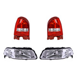 Set Calaveras + Faros Depo Volkswagen Pointer 2000-2005