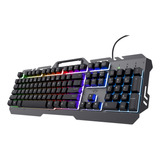 Teclado Gamer Trust Gxt 853 Esca Rgb Pc Ps4 Ps5 C Español