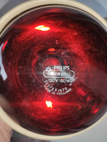 Luz De Radiação Infravermelha Philips Lâmpada Infraphil 110v