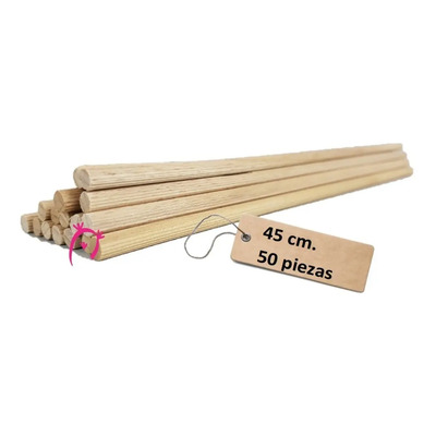 Palitos De Madera 45cm Vinde Para Tutorar Plantas X50 Jardinería | Meses sin interés