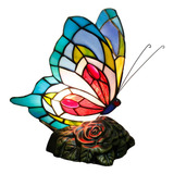 Zjart Tiffany Lámpara De Mariposa Lindo Pequeño Mini Hada Al