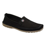 Sapatilha Sapato Mocassim Drive 100% Em Couro Galway 760