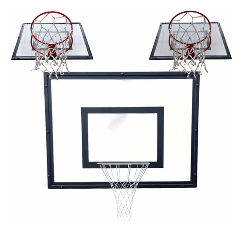 Tabela De Basquete Em Madeira Cesta Basketball 45cm Com Rede