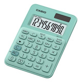 Calculadora De Mesa Mini 10 Dígitos Verde Casio Ms-7uc