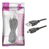 Cabo Usb 2.0 Usb A Macho + Mini Usb (v3) 2.0 - 1.80m - Preto