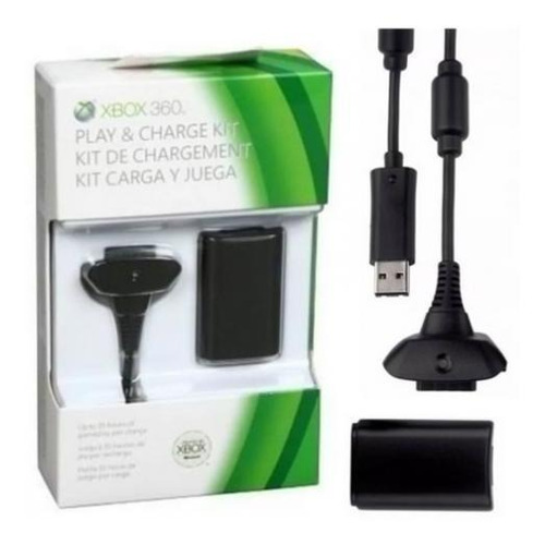 Carregador E Bateria Para Controle Xbox360 Voltagem De Entrada 110v/220v (bivolt)
