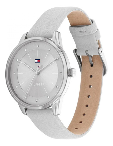 Reloj Para Mujer Tommy Hilfiger Paige 1782542 Dorado Color De La Correa Gris Color Del Bisel Plateado Color Del Fondo Plateado