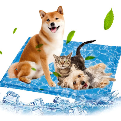 90x50cm Gel De Enfriamiento Para Mascotas Pet Comfort Azul Diseño Ondulación Del Agua | MercadoLibre