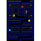 Adesivo Retrô Classic Game - Pac Man - Decor 33 Cm X 48 Cm