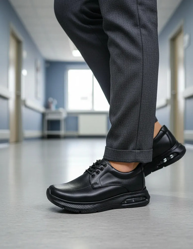 Zapato Servicio Clinico Para Dama Piel Super Comodo Válvula