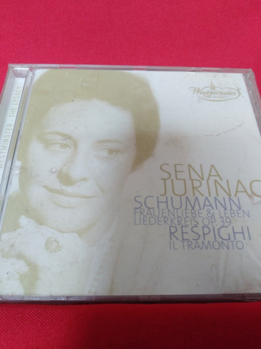 Cd Sena Jurinac  Schumann/respighi Nuevo/sellado