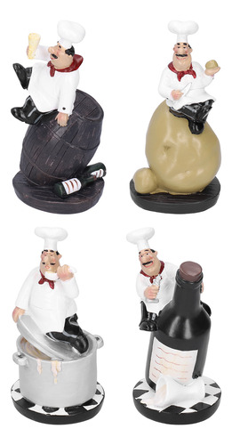 Set De Figuras De Chef Modelo, Decoración De Cocina Con Pata