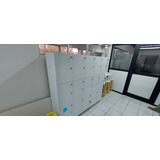 Locker Melamina Blanco Con Ruedas Y Mesa Plegable 