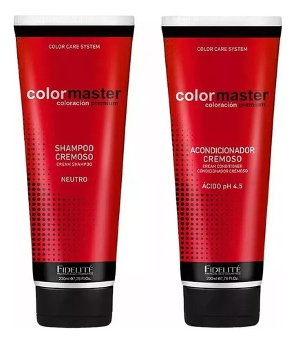 Set Shampoo + Acondicionador  230ml - Colormaster Fidelite