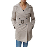 Piloto Trench Mujer Impermeable