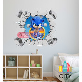 Sonic Decorativo En Vinil Adhesivo Ch  Mod, 1017