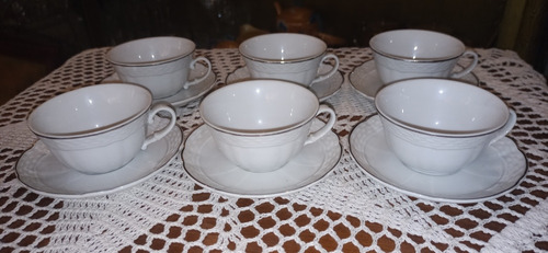 Antigua Vajilla Porcelana Verbano Cafe 12 Pzs Impecable N552