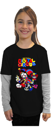 Polera Manga Larga Diseño Circus Digital Dtf Cod 001