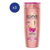 Pack Shampoo Elvive Kera-liso  400 Ml