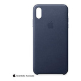 Funda Protectora Apple Mrwu2zm De Piel Azul Medianoche Para iPhone XS