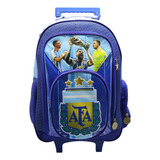 Mochila Con Carro Afa 18 Pulgadas Cresko Af121 Color Azul