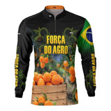 Camisa Agro Brk Fazendeiro Cultivo Frutas Produtor Com Uv50+