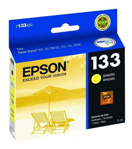 Cartucho Epson Original 133 T133420 Yellow