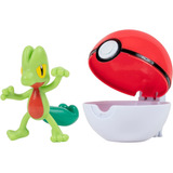 Pokemon Clip N Go Pokeball 5 Cm Treecko Figura De Batalla At