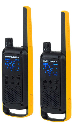 2 Radio Motorola T470br Resistente Agua Longo Alcance E Fone