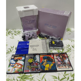 Sony Playstation 2 Fat  Sakura Na Caixa Com Matrix, Memory Card E 14 Jogos