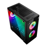 Gabinete Gamer Game Factor Micro Atx Rgb Csg550 /v /vc Color Negro