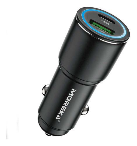 Turbo Cargador 45w Para Auto Puertos Usb/c - Moreka Cp005