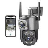 Camara De Seguridad Doble Lente  V380 Incluye Memoria 128 Gb