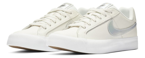 Tenis Para Mujer Nike Court Royale Ac Blanco Color Vela/negro/marrón Claro Goma/blanco Talla 27.5 Mx